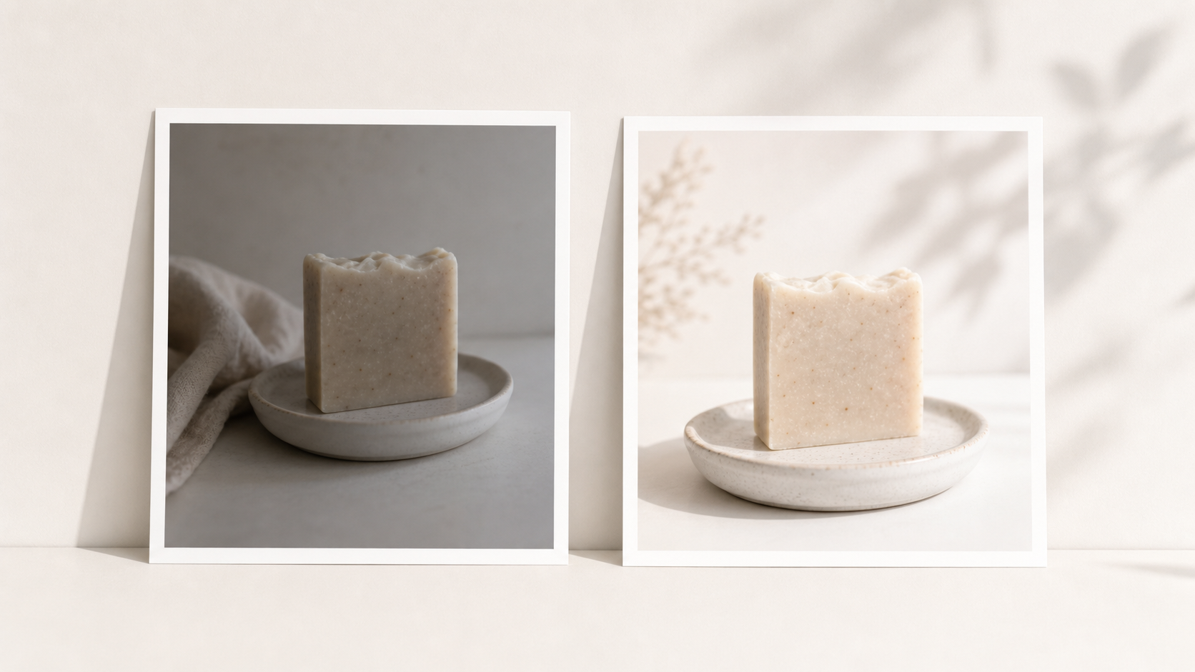 Before and after comparison of an edited Etsy product photo